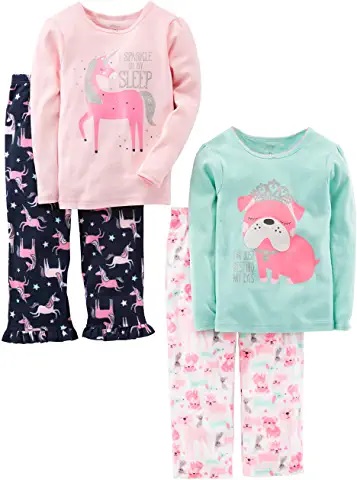 Conjunto de pijama de 4 piezas.