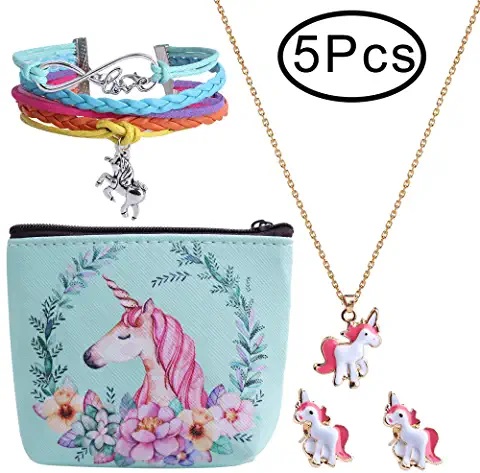 5 piezas de accesorios de unicornio para niñas